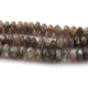 1 Strand Labradorite Faceted Rondelles - Round Shape Beads 8mm-12mm 8 Inches BR442