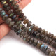 1 Strand Labradorite Faceted Rondelles - Round Shape Beads 8mm-12mm 8 Inches BR442