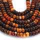 1 Long Strand Brown Tiger Eye Smooth Rondelles - Smooth Rondelle Beads 7mm-9mm 16 Inchs BR410