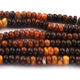 1 Long Strand Brown Tiger Eye Smooth Rondelles - Smooth Rondelle Beads 7mm-9mm 16 Inchs BR410