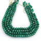 1  Strand  Green Onyx Silver Coated Faceted Rondelles - 9mm 13.5 Inches BR404