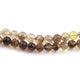 1 Strand Bio Lemon Quartz & Smoky Quartz Faceted Rondelle - 8mm-10mm 8.5 Inches BR436