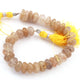 1 Strand Golden Rutile Faceted Roundles - Rondelles Beads 10-13mm 8 Inches BR422