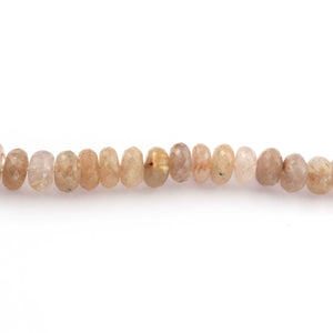 1 Strand Golden Rutile Faceted Roundles - Rondelles Beads 10-13mm 8 Inches BR422