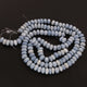 1 Strand Boluder Opal Smooth Rondelles  - Blue Oregon Beads 8 mm 12 .5 Inches BR1034