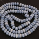 1 Strand Boluder Opal Smooth Rondelles  - Blue Oregon Beads 8 mm 12 .5 Inches BR1034