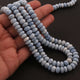 1 Strand Boluder Opal Smooth Rondelles  - Blue Oregon Beads 8 mm 12 .5 Inches BR1034