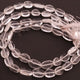 1 Strands Crystal Quartz Smooth Briolettes - Oval Shape Beads 12mmx8mm-10mmx8mm 13 Inches BR406