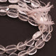 1 Strands Crystal Quartz Smooth Briolettes - Oval Shape Beads 12mmx8mm-10mmx8mm 13 Inches BR406