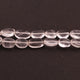 1 Strands Crystal Quartz Smooth Briolettes - Oval Shape Beads 12mmx8mm-10mmx8mm 13 Inches BR406