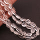 1 Strands Crystal Quartz Smooth Briolettes - Oval Shape Beads 12mmx8mm-10mmx8mm 13 Inches BR406