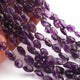 1 Strand Amethyst Faceted Briolettes Oval Shape  Briolettes -9mmx6mm-15mmx13mm 17 Inches BR559