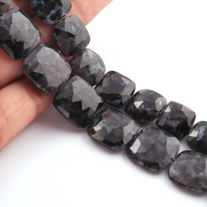 1 Strand Natural Snowflake Obsidian Gemstone Briolette Beads, Square Beads, Briolette beads,Faceted Beads -17mm 8 Inches BR548