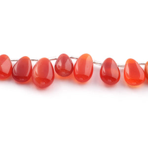 1 Strand  Carnelian Smooth Briolettes -Pear Briolettes 9mmx5mm-15mmx9mm 8 Inches BR550