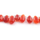 1 Strand  Carnelian Smooth Briolettes -Pear Briolettes 9mmx5mm-15mmx9mm 8 Inches BR550