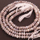 1 Long Strands Gray Moonstone Silver Coated Faceted Rondelles - Gray Moonstone Roundelle Beads 7mm 13 Inches BR557