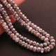 1 Long Strands Gray Moonstone Silver Coated Faceted Rondelles - Gray Moonstone Roundelle Beads 5mm-6mm 13 Inches BR555