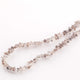 1 Strand AAA Clear White Herkimer Diamond Quartz Nuggets, 4mm Center Drilled Beads - Herkimer Rough Stone BR508