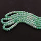 1 Strands Green Opal Smooth Roundelles - Round Shape Beads 6mm-7mm 13 Inches BR563