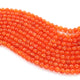 1 Strand Carnelian Faceted  Round Beads  - Carnelian Rondelles 5mm 10 Inches BR536