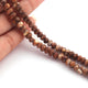 1 Strand Brown  Jasper Faceted Rondelles -Brown  Jasper Faceted Beads 5mm-6mm 7.5 Inch BR534