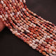 1 Strand Carnelian Silver Coated Smooth Oval Beads Briolettes - 7mmx6mm-10mmx6mm 13.5 Inches BR533