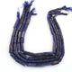 1 Long Strand Lapis Faceted Briolettes - Tube Shape  Briolettes -44mm-6mm - 14 Inches BR520