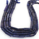 1 Long Strand Lapis Faceted Briolettes - Tube Shape  Briolettes -44mm-6mm - 14 Inches BR520