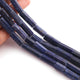 1 Long Strand Lapis Faceted Briolettes - Tube Shape  Briolettes -44mm-6mm - 14 Inches BR520