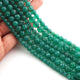 1 Strand Green Onyx Faceted Ball Beads-  Round Ball Beads 4mm-7mm 10 Inches BR516