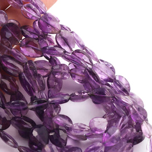 1 Strands Amethyst Faceted Pear drop Briolettes - AAA Quality Amethyst Pear Briolette 9mmx7mm-15mmx8mm 15 Inches BR517