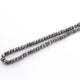 1 Long Strands Gray Moonstone Silver Coated Faceted Rondelles - Gray Moonstone Roundelle Beads 6mm 15 Inches BR501