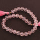 1 Strands Rose Quartz  Faceted Balls - Rose Quartz Balls Beads 7mm 8 Inches BR513