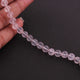 1 Strands Rose Quartz  Faceted Balls - Rose Quartz Balls Beads 7mm 8 Inches BR513