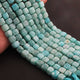1 Long Strand Amazonite Faceted Cube Briolettes  - Faceted Briolettes  8mm  15 Inches long BR679