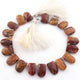 1 Strand Brown Jasper Agate fancy Briolettes - Fancy  Shape Beads 14mmx10mm 18mmX12mm 10Inch BR673