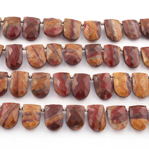 1 Strand Brown Jasper Agate fancy Briolettes - Fancy  Shape Beads 14mmx10mm 18mmX12mm 10Inch BR673