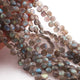 1 Strand Labradorite Faceted Coin Briolettes - 6mm-7mm 10 Inches BR675