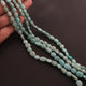 1 Strand Amazonite Smooth Briolettes Oval Shape  Briolettes - 8mmx7mm-10mmx8mm 12.5 Inches BR677