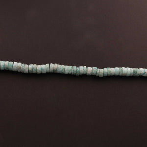 1 Strand Amazonite Faceted Wheel Briolettes  - Faceted Briolettes 9mm 8 Inches long BR678