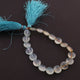 1 Strand Aqua Chalcedony Faceted Coin Briolettes -Shape Coin -10mm 7.5 Inches BR675