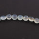 1 Strand Aqua Chalcedony Faceted Coin Briolettes -Shape Coin -10mm 7.5 Inches BR675