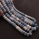 1 Strand Blue Oregon Smooth Roudelles  -   5mm-12mm 18 Inches BR667