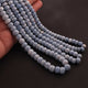 1 Strand Blue Oregon Smooth Rondelles  - Round Shape Rondelles 7mm-10mm 16Inches BR666