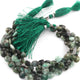 1  Strand Shaded Emerald Faceted Briolettes  -Heart Shape Briolettes  6mm-11mm - 8.5 Inches BR669