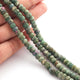 1 Strand Ruby Zoisite Faceted Rondelles - Round Shape Beads 6mm 8 Inches BR602