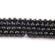 1 Long Strand Black Spinal Faceted Ball Beads-  Round Shape Ball Beads 6mm-7mm 9.5  Inches long BR603