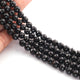 1 Long Strand Black Spinal Faceted Ball Beads-  Round Shape Ball Beads 6mm-7mm 9.5  Inches long BR603