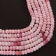 1 Long Strand Pink Opal  Faceted  Rondelles  - Round Shape Beads 6mm 14  Inches long BR608