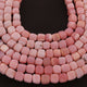 1 Strand Pink Opal Faceted  Cube Shape Briolettes -Box Shape Gemstone Beads 7mmx6mm-9mmx7mm 12 Inches BR647